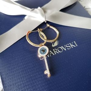 💥SALE❣️Swarovski Symbolic Protection Key Mini Hoop Pierce